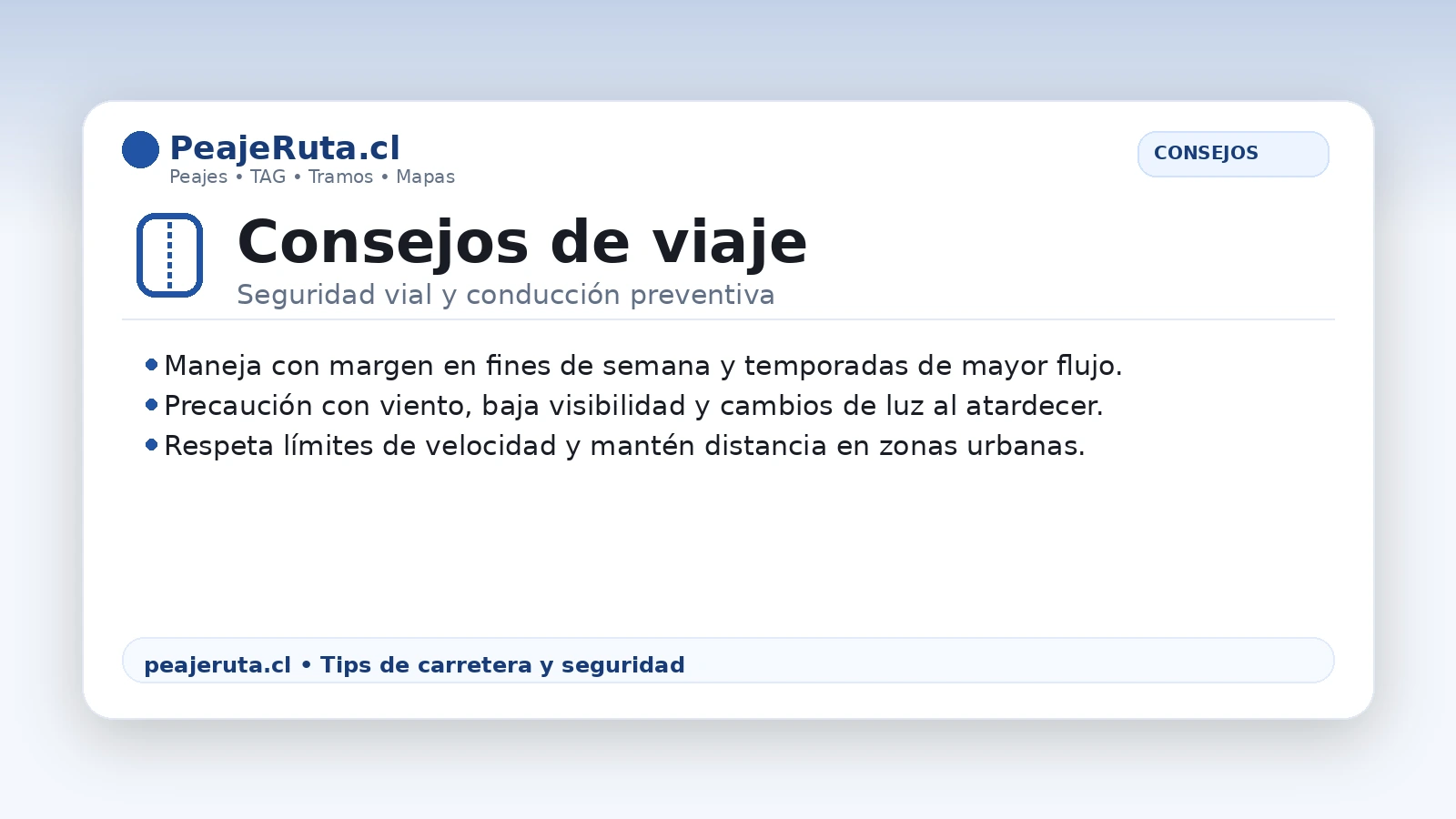 Consejos para conducir por Ruta 43: seguridad vial, visibilidad y conducción preventiva