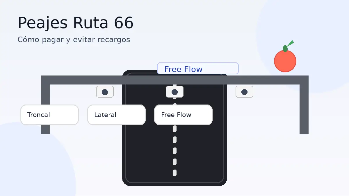 Peajes en Ruta 66 Carretera de la Fruta: dónde pagar, Free Flow y canales oficiales