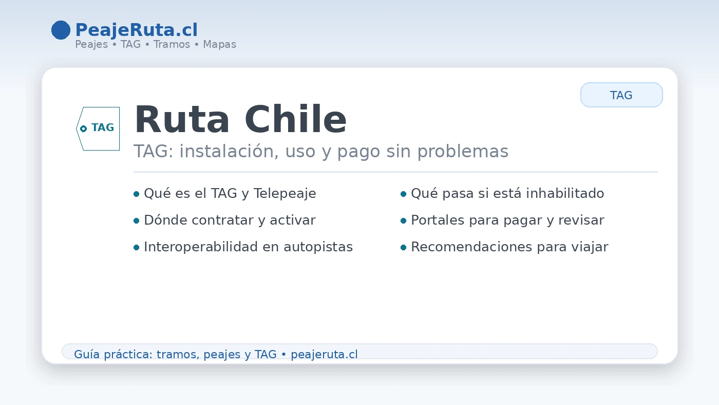 TAG en Chile: qué es, cómo se usa y cómo pagar sin problemas