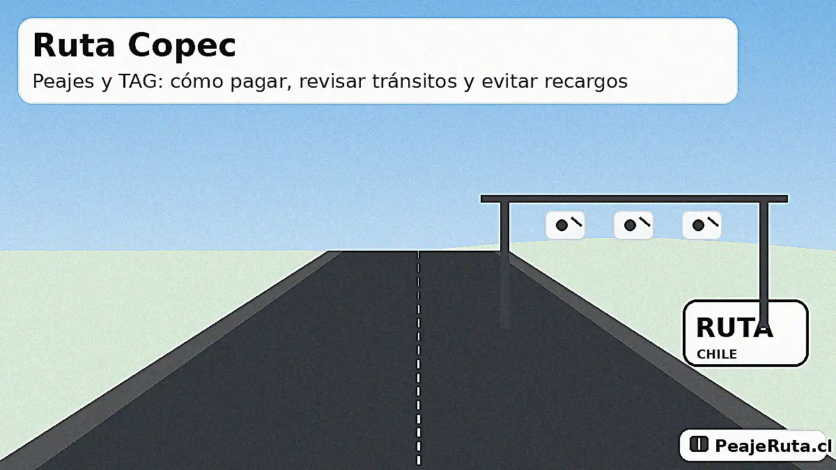 Ruta Copec: peajes y TAG, cómo pagar, revisar tránsitos y evitar recargos
