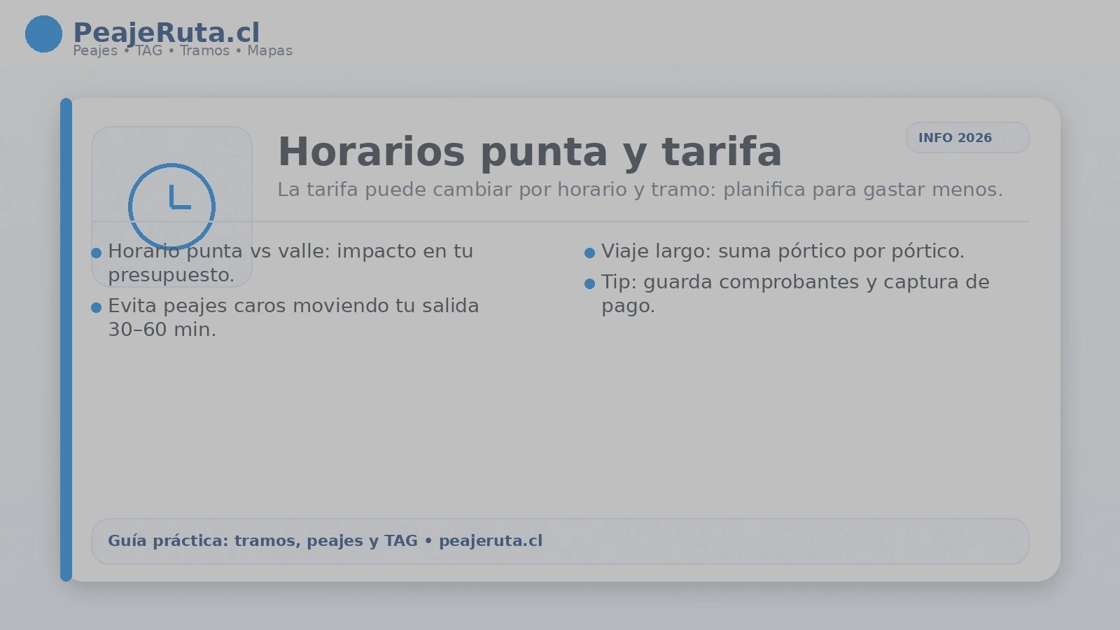 Horarios punta y tarifas de peajes: consejos para ahorrar en carretera