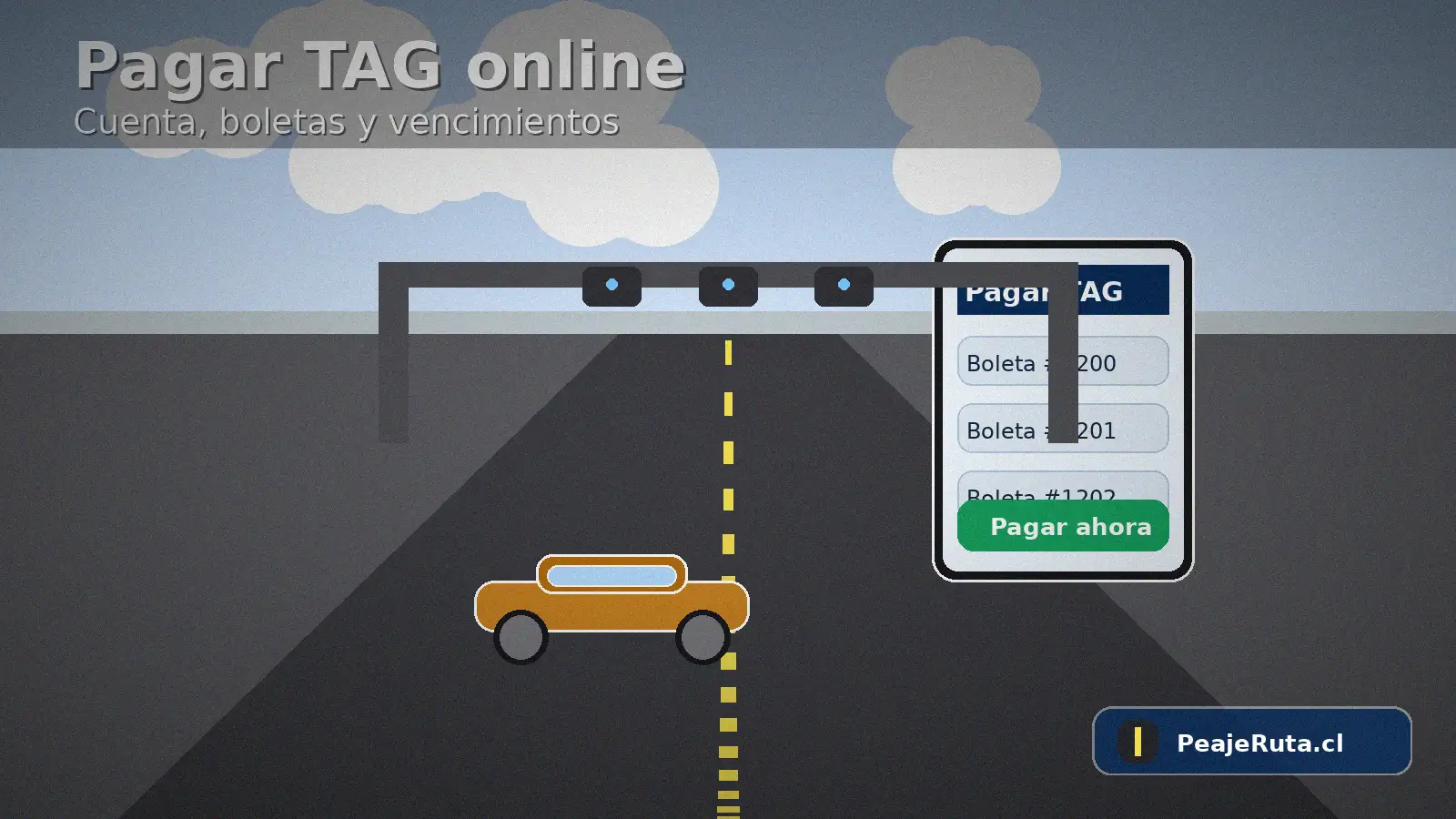 Pago online de cuenta TAG desde el celular para peajes Free Flow