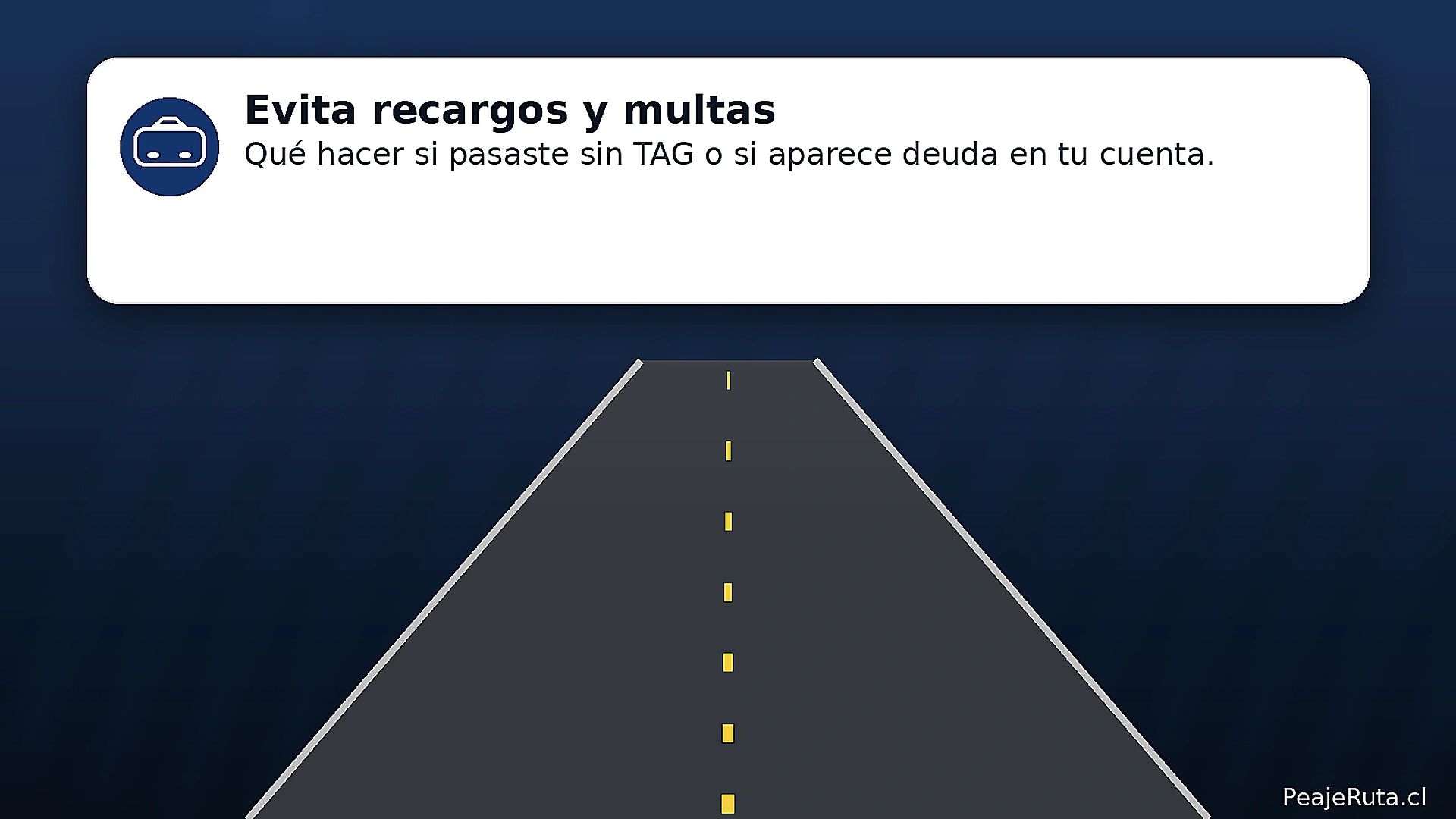  Evitar recargos en autopistas: qué hacer si pasaste sin TAG o aparece deuda en Vespucio Norte
