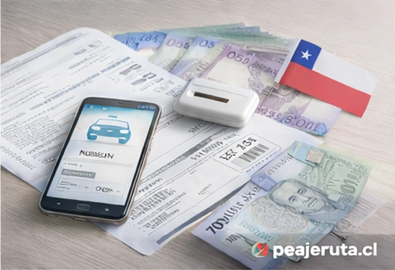 Pago de peaje con patente del auto en Chile con documentos y cobro electrónico - peajeruta.cl