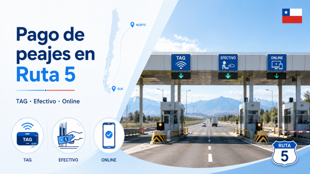 Cómo pagar peajes en Ruta 5